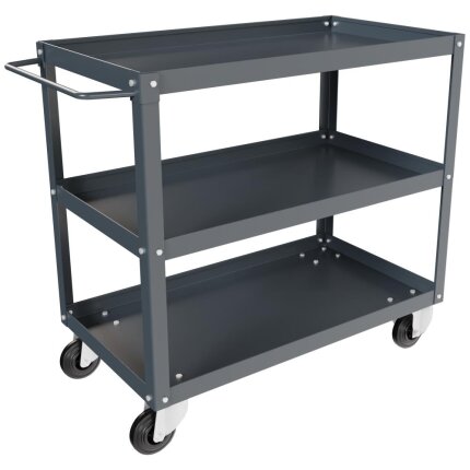 Lagervogn m/3 hylder, RAL7016