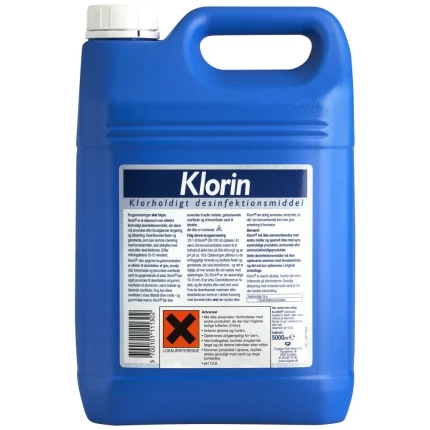 Klorin Original desinfektion u/parfume 5 ltr, 2stk