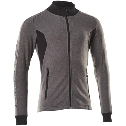 Cardigan m/lynlås og stiklommer