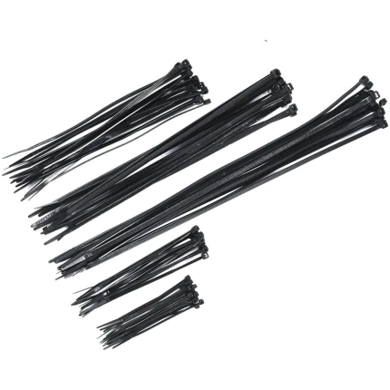 Kabelbindersortiment sort ass. 2×500stk