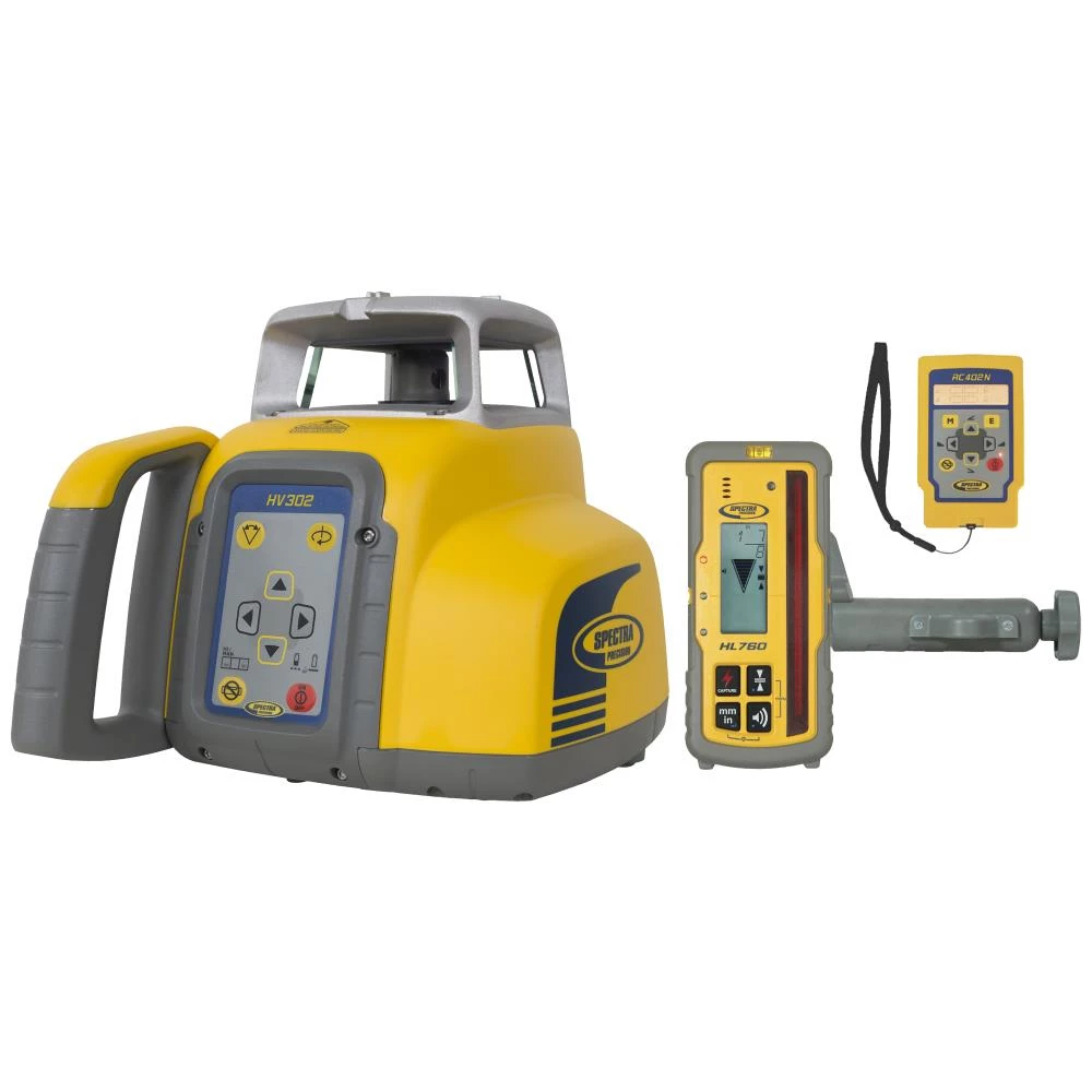 Spectra rotationslaser HV302 m/HL760 modtager mv. Spectra rotationslaser HV302 m/HL760 modtager mv.