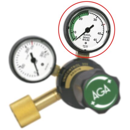 Arbejdsmanometer 0-45ltr/min. Ar/CO2 f/UC 300 HT