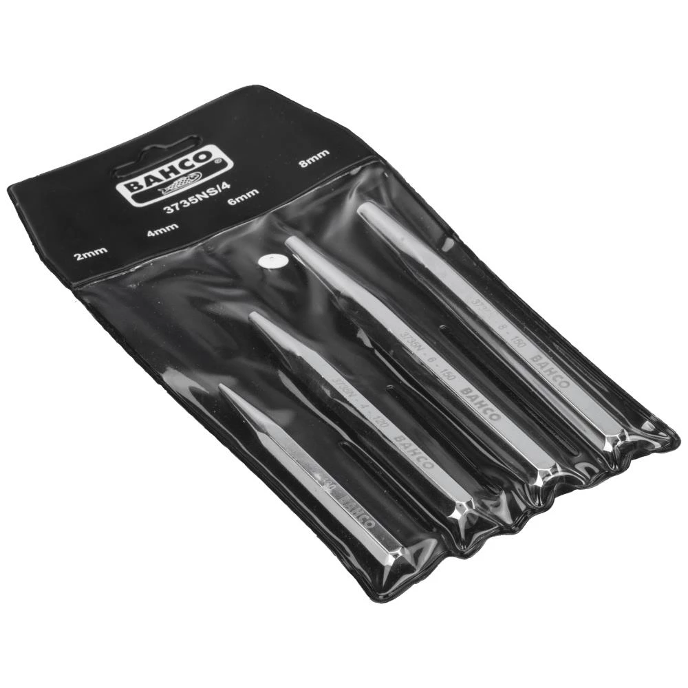 Kørnersæt 3735 krom 2-4-6-8mm, 4stk Kørnersæt 3735 krom 2-4-6-8mm, 4stk