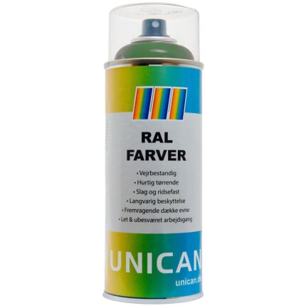 Unican RAL6002 laugrøn spraymaling 400ml