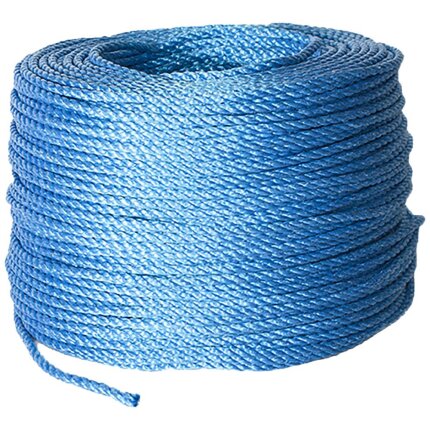 Polyreb blå 3-slået ISO1346 6mm 220m