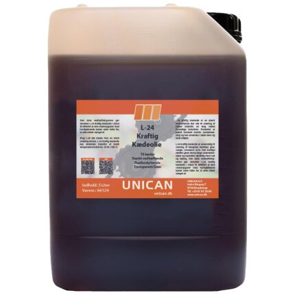 Unican L-24 kraftig kædeolie 5ltr Unican L-24 kraftig kædeolie 5ltr