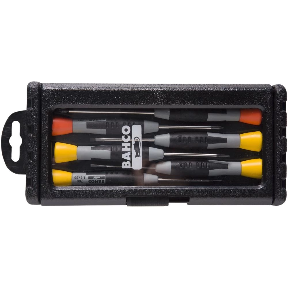 Præcisionsskruetrækkersæt kærv/PH, 6 dele Præcisionsskruetrækkersæt kærv/PH, 6 dele