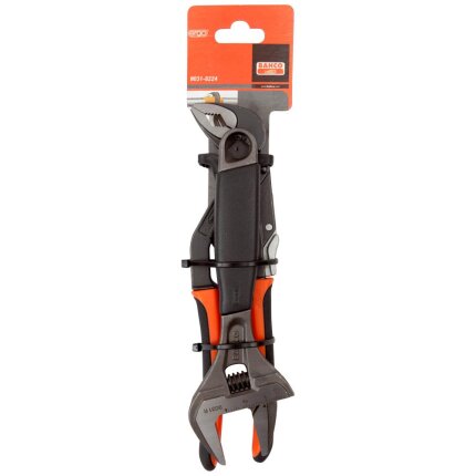 Blikkenslagersæt: 8″ skiftenøgle+10″ vandpumpetang