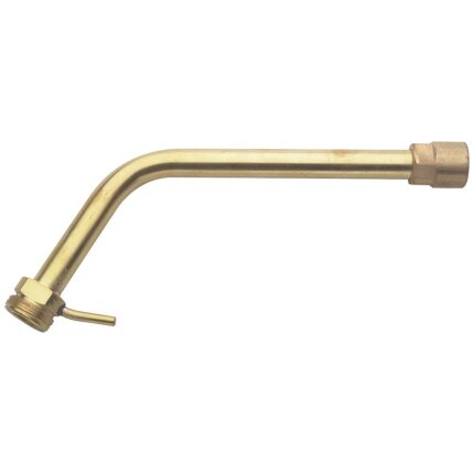 Sievert Pro 86/88 halsrør i messing, 180mm m/krog