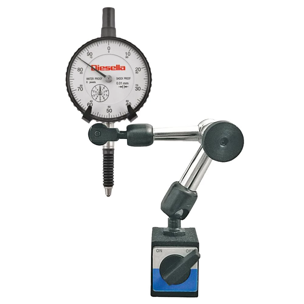 Mini-magnetstander m/måleur (10384210/10330610) Mini-magnetstander m/måleur (10384210/10330610)