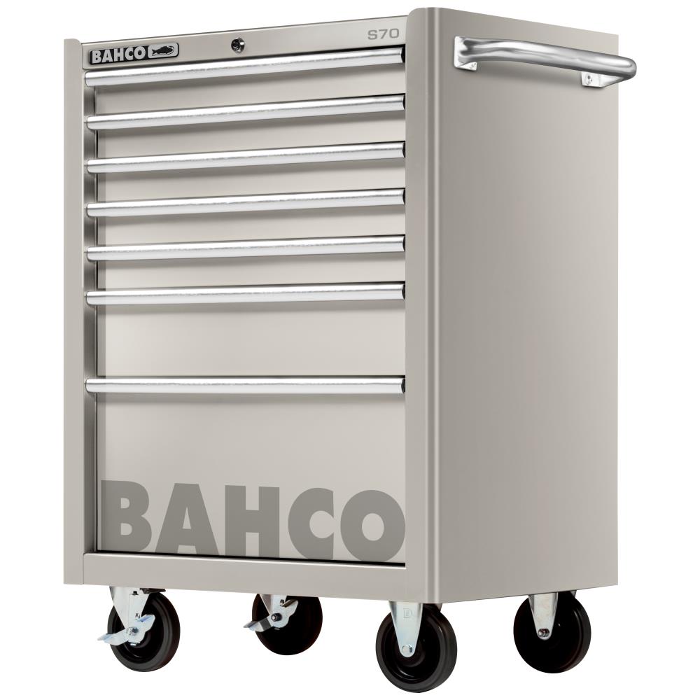 Værkstedsvogn S70 26″ rustfrit stål, 7 skuffer Værkstedsvogn S70 26″ rustfrit stål, 7 skuffer