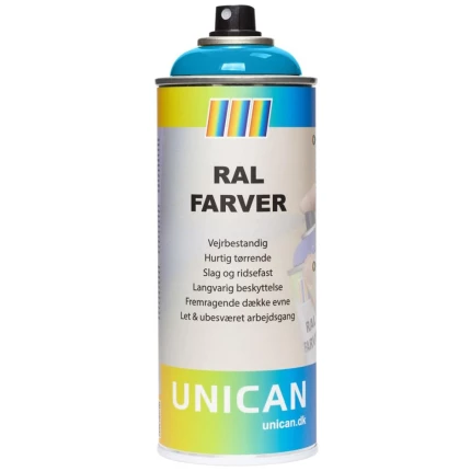 Unican RAL5012 lysblå spraymaling 400ml Unican RAL5012 lysblå spraymaling 400ml