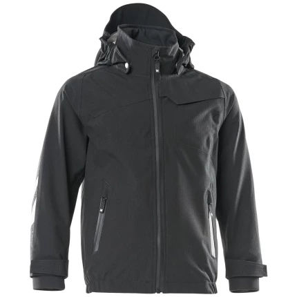 Accelerate skaljakke vind-/vandtæt børn sort