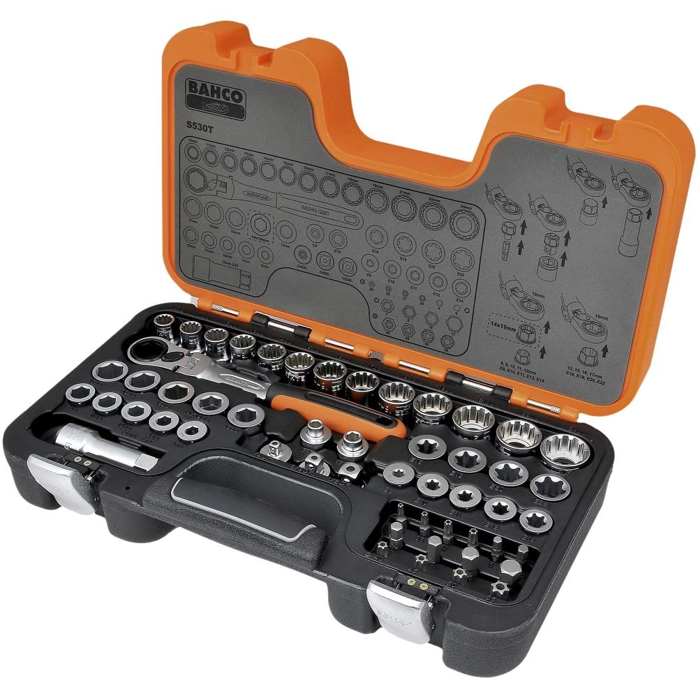 Topnøglesæt mm gennemstikstop.S530T Topnøglesæt mm gennemstikstop.S530T