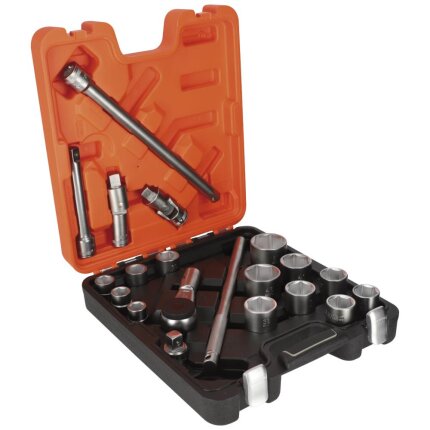 Topnøglesæt S240SPL splinedr. 1/2″ 10-32mm, 24dele