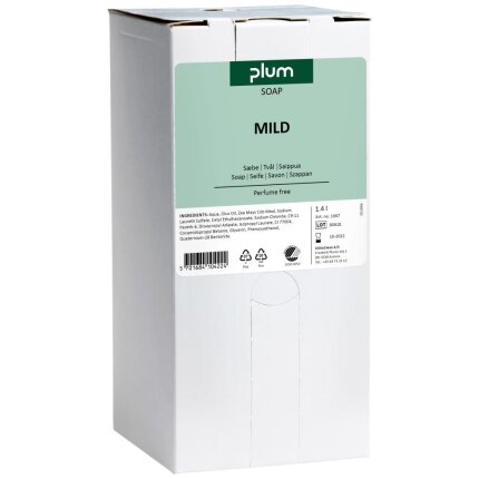 Plum Mild håndsæbe u/parfume 1,4 ltr bag-in-box
