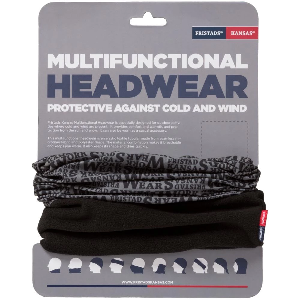 Halsedisse grå/sort OneSize Halsedisse grå/sort OneSize