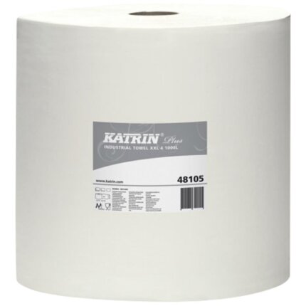 Katrin Plus industripapir XXL4 hvid 38cm×360mtr