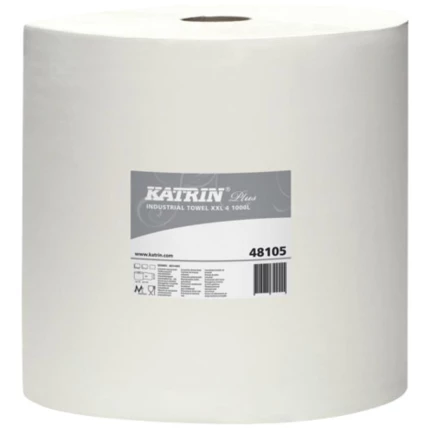 Katrin Plus industripapir XXL4 hvid 38cm×360mtr