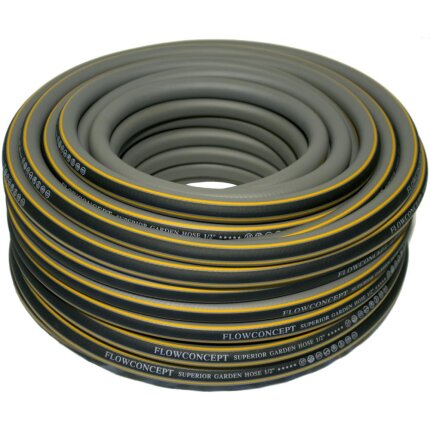 Flowconcept vandslange grå/orange 1/2″ × 50 mtr