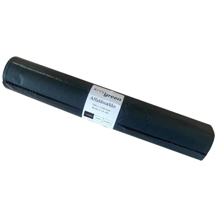 Affaldssæk KeepGreen 700×1100mm 45µ sort 20rl×10st