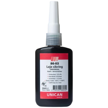 Unican 86-03 lejesikring stærk 50ml Unican 86-03 lejesikring stærk 50ml
