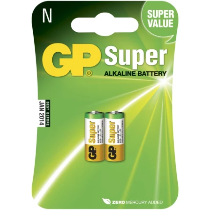 Batteri Super Alkaline 910A/LR1 1,5V, 2 stk