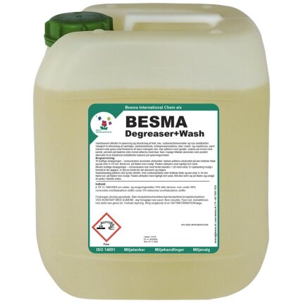Besma Degreaser+Wash vandbaseret affedter, 20 ltr