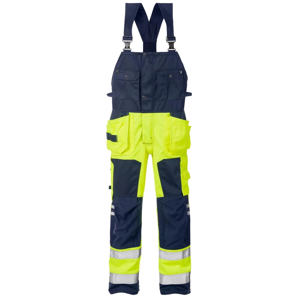 Hi-Vis håndværker overalls kl.2 1014 gul/sort C48 Hi-Vis håndværker overalls kl.2 1014 gul/sort C48