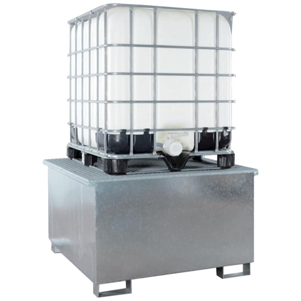 Opsamlingskar t/palletank, galv. stål, 1000 ltr Opsamlingskar t/palletank, galv. stål, 1000 ltr