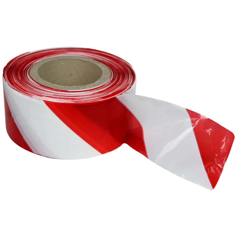 Sprehn afspærringsbånd rød/hvid 70mm×500mtr Sprehn afspærringsbånd rød/hvid 70mm×500mtr