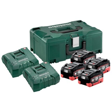 Batterisæt med 4×18V/8,0Ah LiHD + lader ASC145 Duo