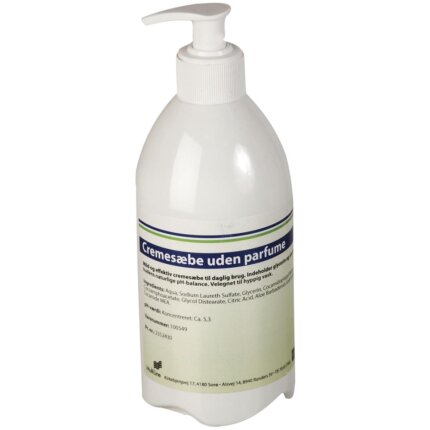 Pristine cremesæbe u/parfume, m/pumpe 500ml krt/12