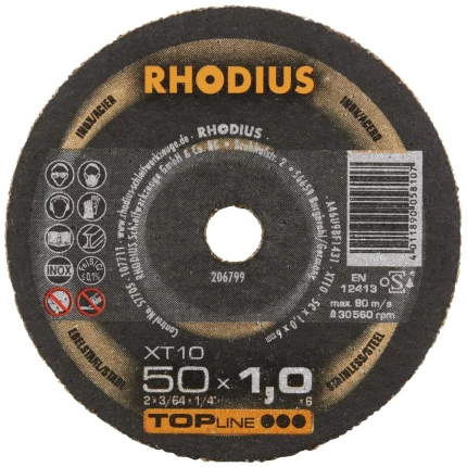 Rhodius Topline XT10 miniskæreskive 75×10×1,0mm