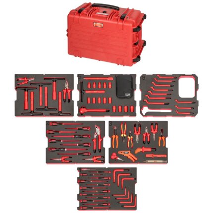 Værktøjskasse VDE 1000V, indhold 79 dele