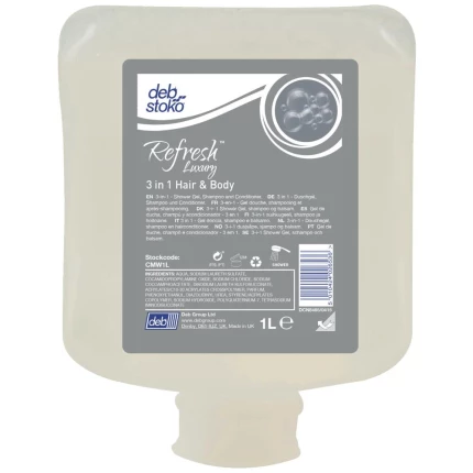 Deb cremesæbe Refresh Luxury Hair & Body, 6×1ltr