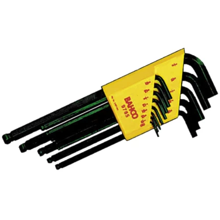 Stiftnøglesæt HEX5/64-3/16 BE-9775 m/kugle