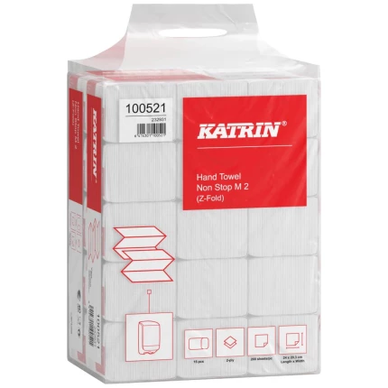 Katrin håndklædeark Z-fold 2-lag hvid, 15×200ark