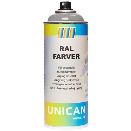 Unican RAL7036 platingrå spraymaling 400ml Unican RAL7036 platingrå spraymaling 400ml