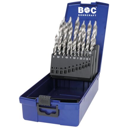 Bohrcraft borsæt KG13 HSS-G DIN338 1-13mm 25 dele