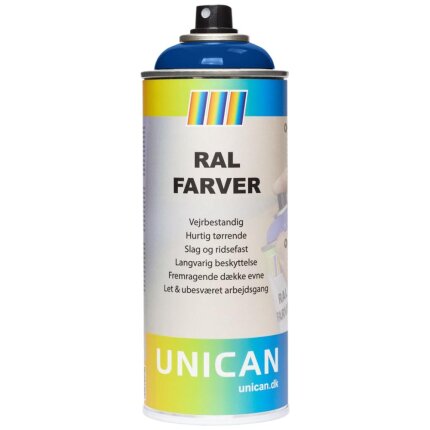 Unican RAL5002 ultramarineblå spraymaling 400ml Unican RAL5002 ultramarineblå spraymaling 400ml