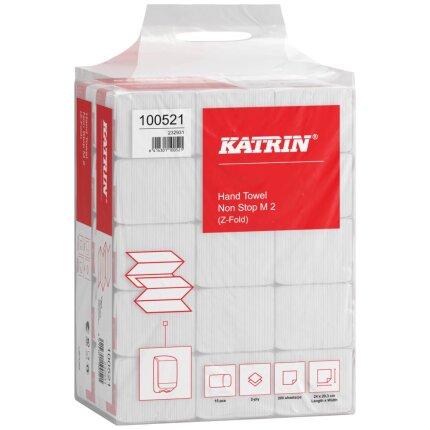 Katrin håndklædeark Z-fold 2-lag hvid, 15×200ark