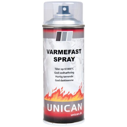 Unican varmefast lak klar 400ml
