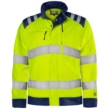 Hi-vis Green jakke kl.3 4067 GPLU gul/marine