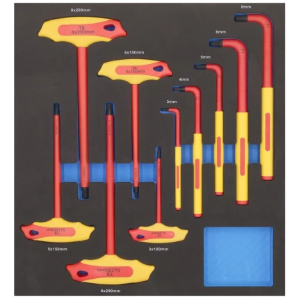 Stiftnøglesæt VDE 1000V 3-8mm EVA