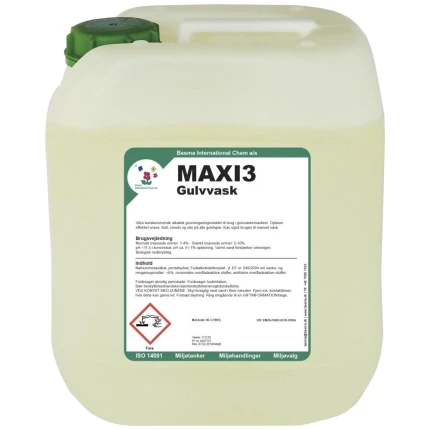 Maxi3 Gulvvask ekstra lavtskummende 10 ltr