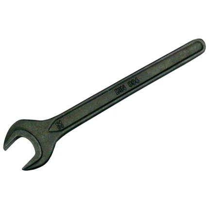 Enkelt gaffelnøgle sort DIN894 105,0mm