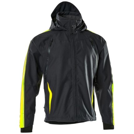 Gandia skaljakke sort/hi-vis gul L