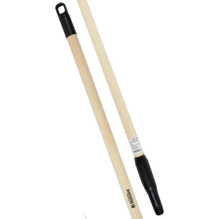 Kosteskaft ulakeret træ 25×1400mm, 25mm gevind