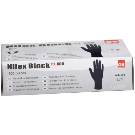 Nilex Black engangshandske nitril PF